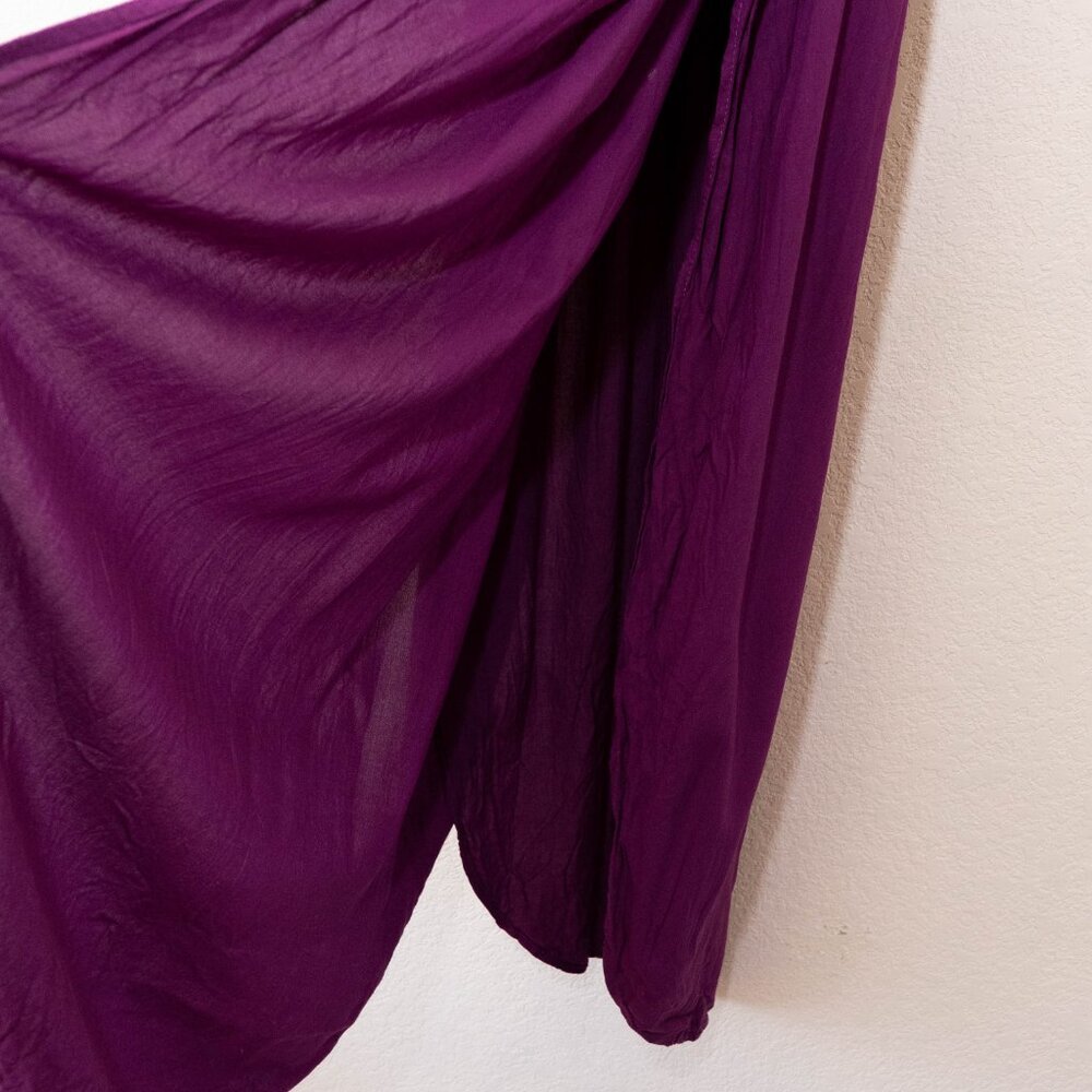 Swimsuits For All Purple Rayon Dress Womens 10/12 Sleeveless V Neck Cover Up - Picture 7 of 14
